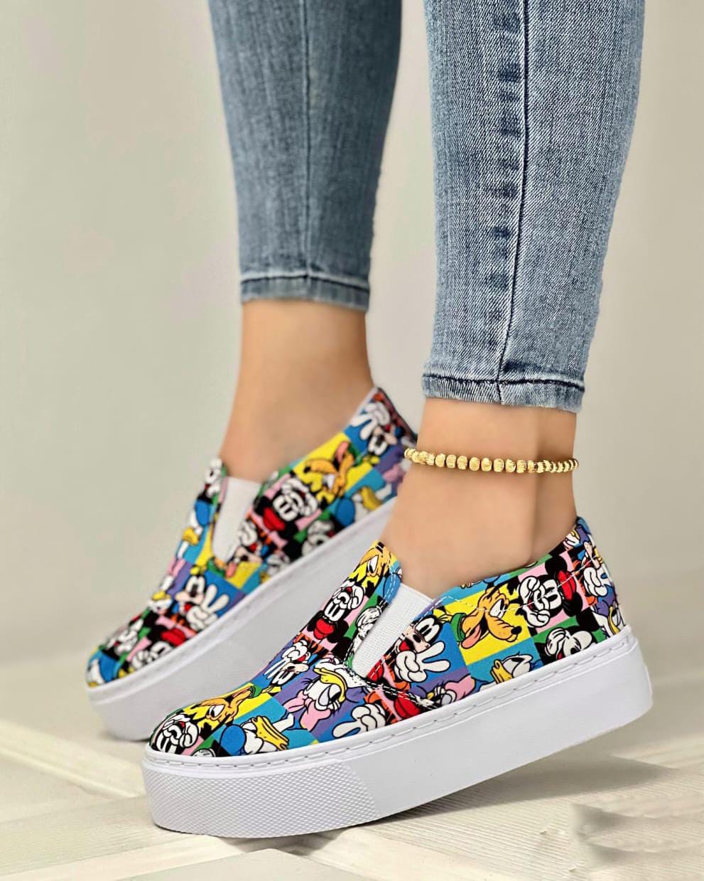 Zapato Estampado Lavables Cosidos Suela Ultraliviana