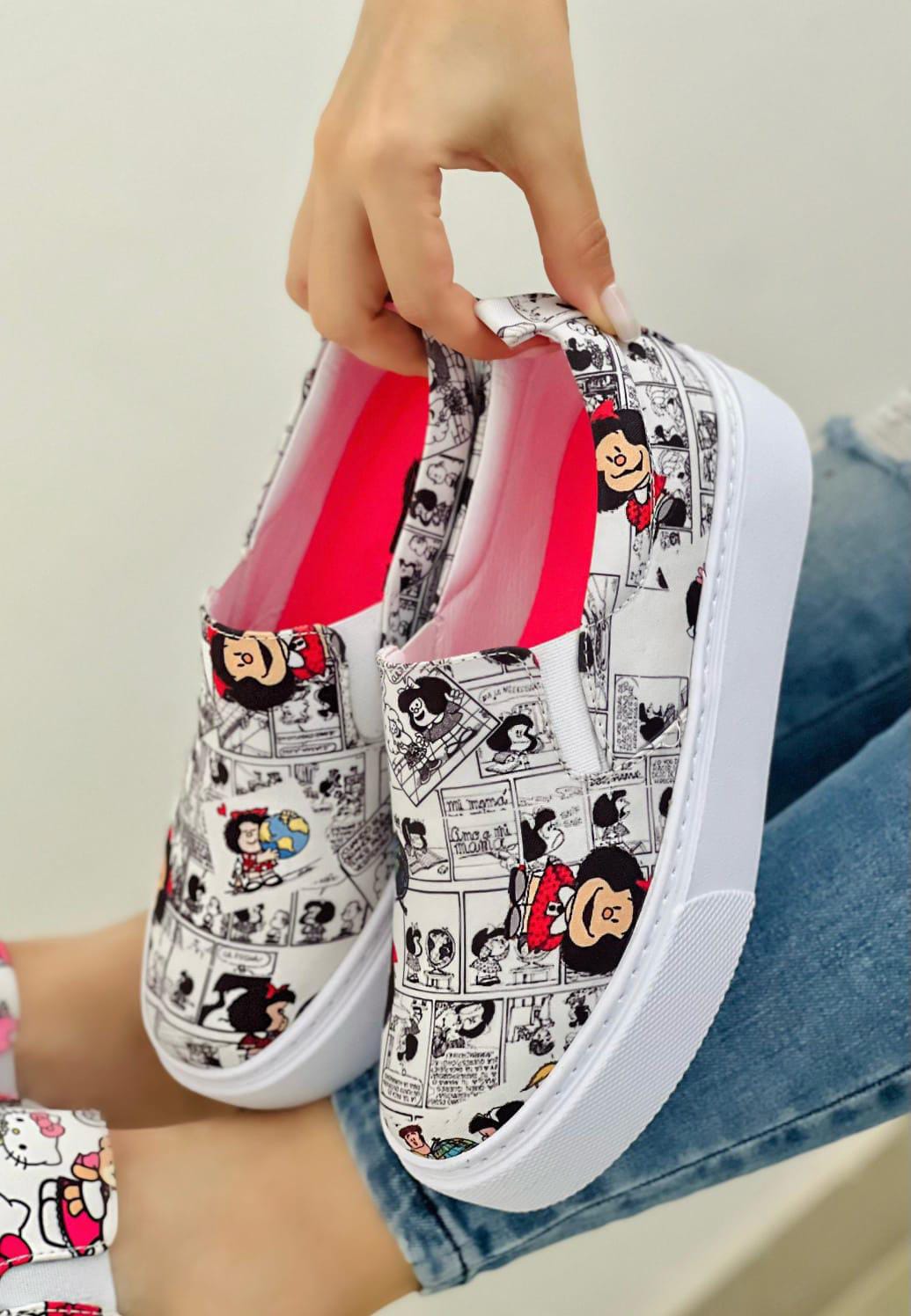 Zapato Estampado Lavables Cosidos Suela Ultraliviana