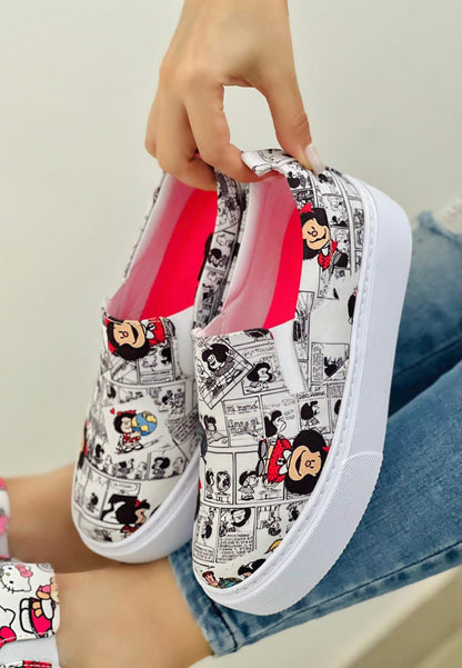 Zapato Estampado Lavables Cosidos Suela Ultraliviana