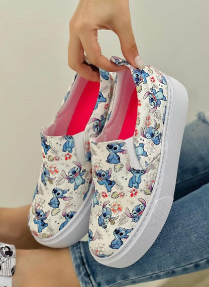 Zapato Estampado Lavables Cosidos Suela Ultraliviana