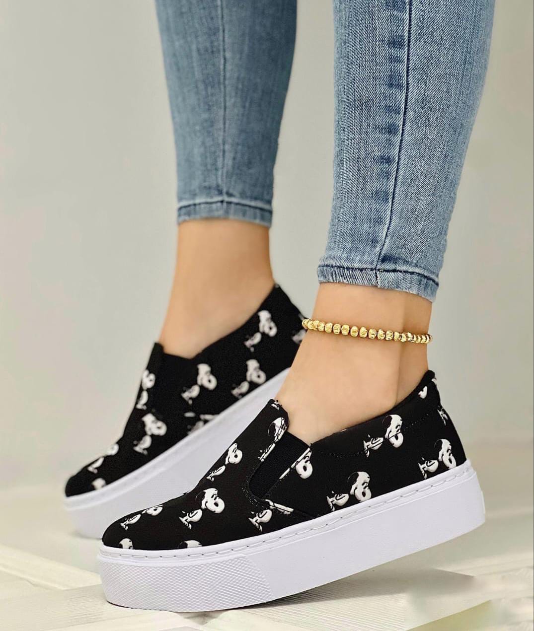 Zapato Estampado Lavables Cosidos Suela Ultraliviana