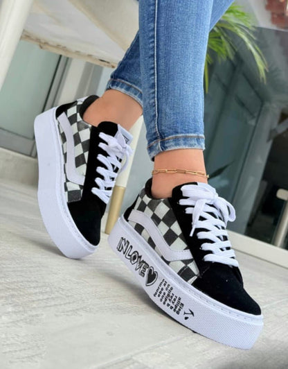 Zapatos Casual De Dama Con Cordones